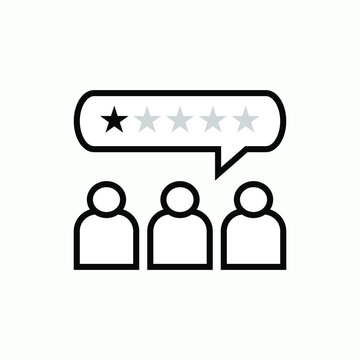 Rating or Review Icon. Customer Feedbacks Illustrations As A Simple Vector Sign & Trendy Symbol for Design and Sport Websites, Presentation or Application.
