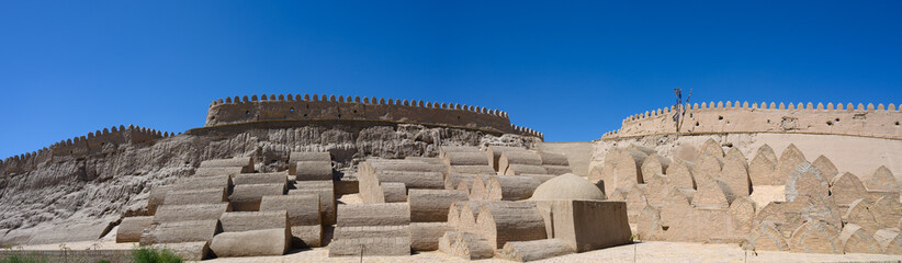 Ancient architecture of the Uzbek city of Khiva.