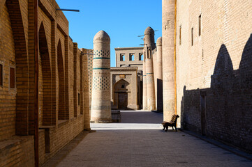 Ancient architecture of the Uzbek city of Khiva.