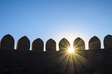 Ancient architecture of the Uzbek city of Khiva.