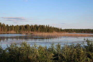 Summer Evening On The Lake, Elk Island National Park, Alberta