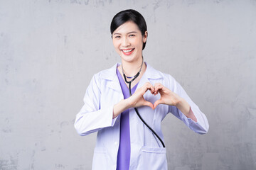 Portrait of young Asian female doctor