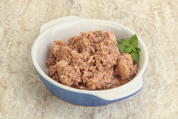 Canned tuna fish for salad