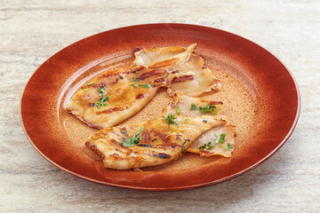 Grilled squid with unagi sauce