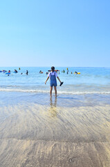 Girl on the seashore