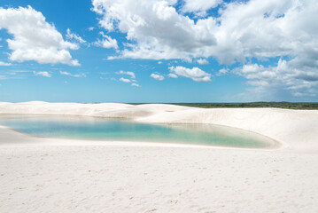Lençóis Maranhenses National Park in Maranhão state in northeastern Brazil.