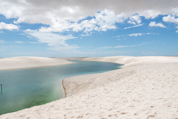 Lençóis Maranhenses National Park in Maranhão state in northeastern Brazil.