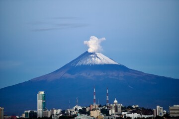 Orizaba Volcano, stunning view early in the morning