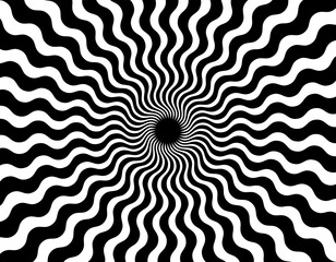 集中線　渦　渦巻　モノクロ　波　ジグザグ　スパイラル　回転　吸収　余白　スペース