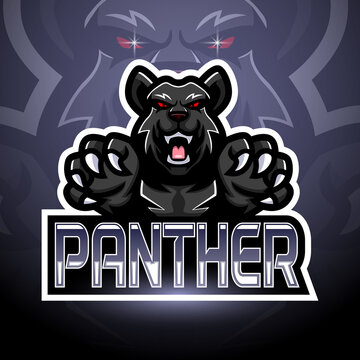 Panther esport logo mascot design