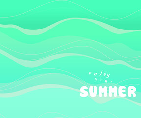 Fototapeta na wymiar Liquid Style Colorful Abstract Background with Elements Vector. Enjoy your summer 