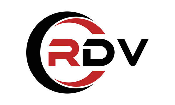 RDV three letter swoosh logo design vector template | monogram logo | abstract logo | wordmark logo | letter mark logo | business logo | brand logo | flat logo | minimalist logo | text | word | symbol