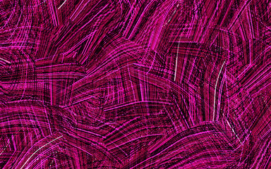 Dark Pink vector backdrop with curved lines.