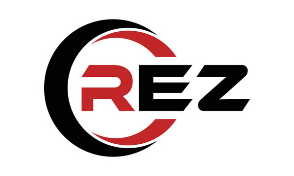 REZ three letter swoosh logo design vector template | monogram logo | abstract logo | wordmark logo | letter mark logo | business logo | brand logo | flat logo | minimalist logo | text | word | symbol