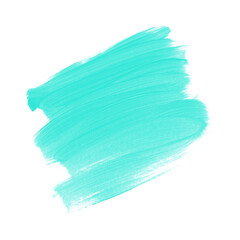 Aqua mint brush watercolor paint  abstract background design. Perfect painted design for headline, logo and sale banner. 