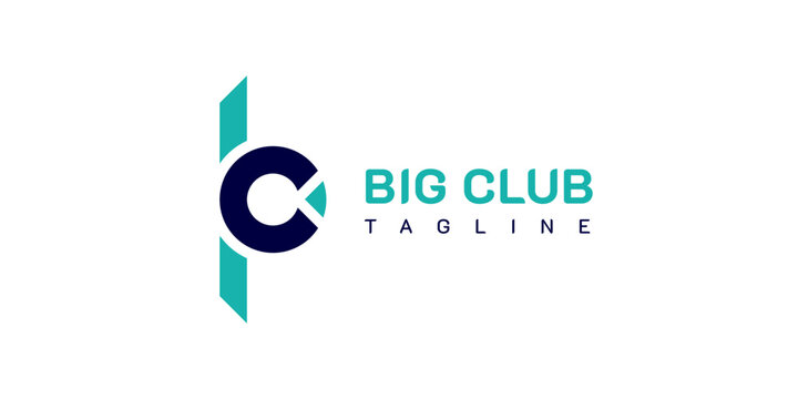 BCP, CBP, PCB, B C P Letters Logo. On cyan, blue, and white colors. Luxury, simple, premium, and monogram logo design