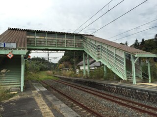 Fototapeta premium 福島の放置された駅