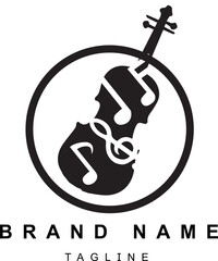 violin logo music