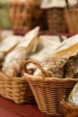 Basket of Herbs for Sale