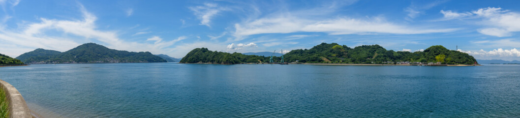 Coastal scenery of the Seto Inland Sea, Tobishima Seaway, Osaki Shimojima Island