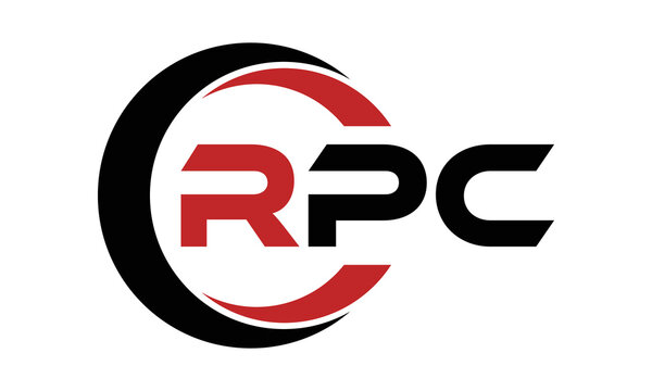RPC three letter swoosh logo design vector template | monogram logo | abstract logo | wordmark logo | letter mark logo | business logo | brand logo | flat logo | minimalist logo | text | word | symbol