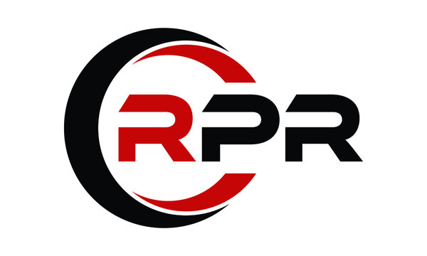 RPR three letter swoosh logo design vector template | monogram logo | abstract logo | wordmark logo | letter mark logo | business logo | brand logo | flat logo | minimalist logo | text | word | symbol