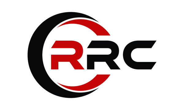 RRC three letter swoosh logo design vector template | monogram logo | abstract logo | wordmark logo | letter mark logo | business logo | brand logo | flat logo | minimalist logo | text | word | symbol