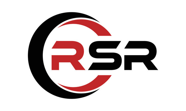 RSR three letter swoosh logo design vector template | monogram logo | abstract logo | wordmark logo | letter mark logo | business logo | brand logo | flat logo | minimalist logo | text | word | symbol