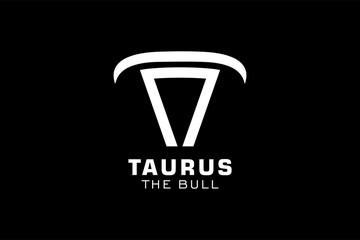 Letter N logo, Bull logo,head bull logo, monogram Logo Design Template Element