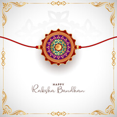 Happy Raksha Bandhan festival stylish decorative background