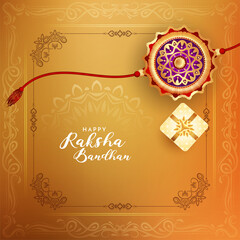 Happy Raksha Bandhan festival stylish decorative background