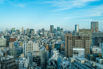 Naklejka na ściany i meble 東京の風景：渋谷から見る都市０５