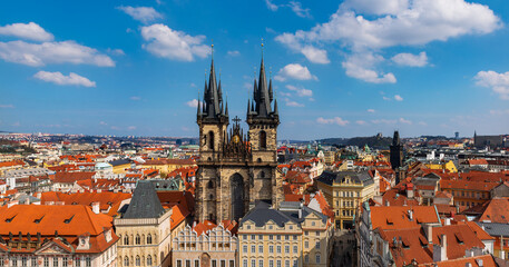 Naklejka na ściany i meble Old Town Square in the Czech capital Prague