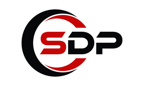 SDP three letter swoosh logo design vector template | monogram logo | abstract logo | wordmark logo | letter mark logo | business logo | brand logo | flat logo | minimalist logo | text | word | symbol