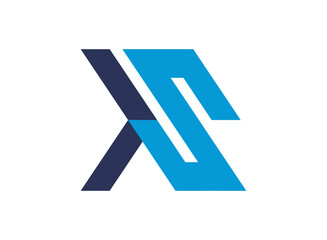 Abstract letter TS ST logo design template