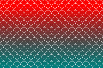 Colorful fish scales or mermaid scales pattern background. © Thaimage