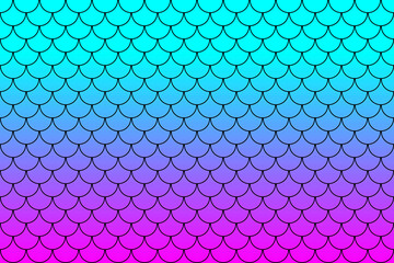 Colorful fish scales or mermaid scales pattern background.