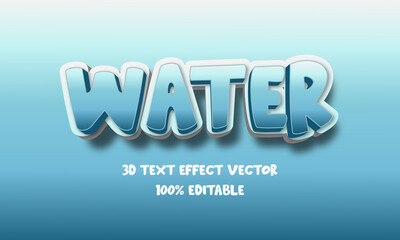 3d text effect vector