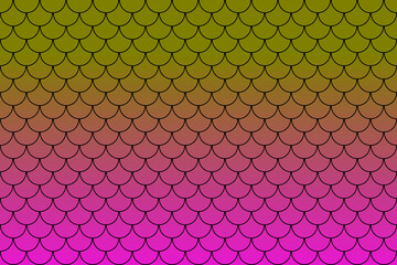 Colorful fish scales or mermaid scales pattern background. © Thaimage