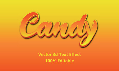 3d text effect vector