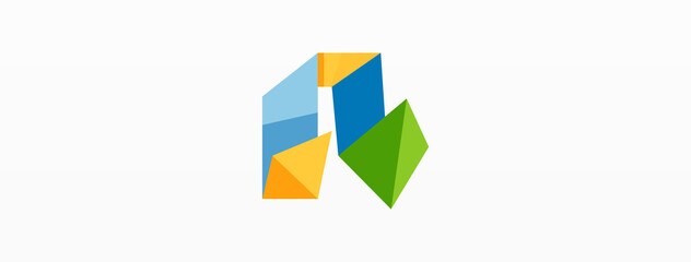 Creative geometric wallpaper. Abstract ribbon style line composition. Techno business template for wallpaper, banner, background or landing