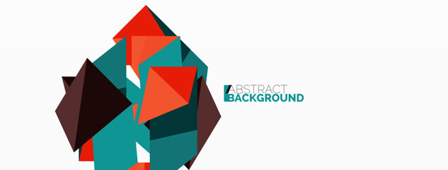 Abstract line and triangle background. Creative geometric abstract backdrop. Business template for wallpaper, banner, background or landing