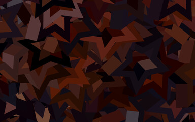 Dark Red vector background with polygonal style.