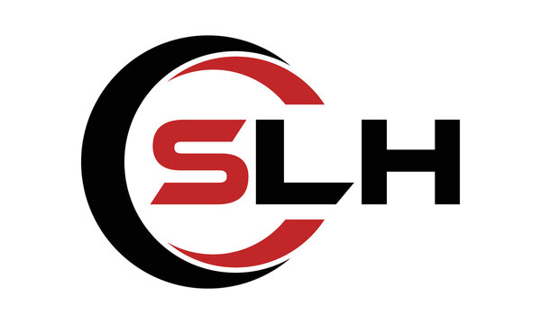 SLH three letter swoosh logo design vector template | monogram logo | abstract logo | wordmark logo | letter mark logo | business logo | brand logo | flat logo | minimalist logo | text | word | symbol