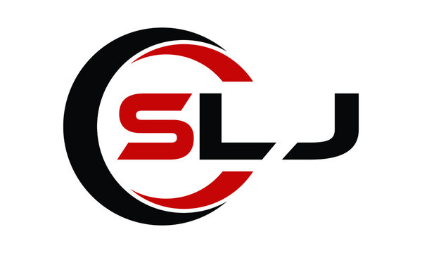 SLJ three letter swoosh logo design vector template | monogram logo | abstract logo | wordmark logo | letter mark logo | business logo | brand logo | flat logo | minimalist logo | text | word | symbol