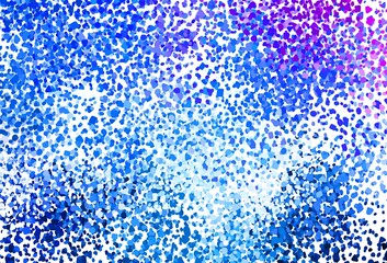 Light Pink, Blue vector template with chaotic shapes.