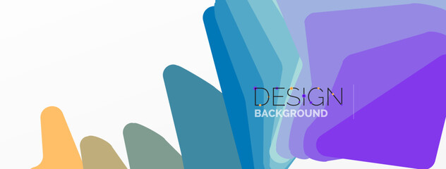 Background, creative geometric shapes composition with gradient effect. Wallpaper for concept of AI technology, blockchain, communication, 5G, science, business and technology