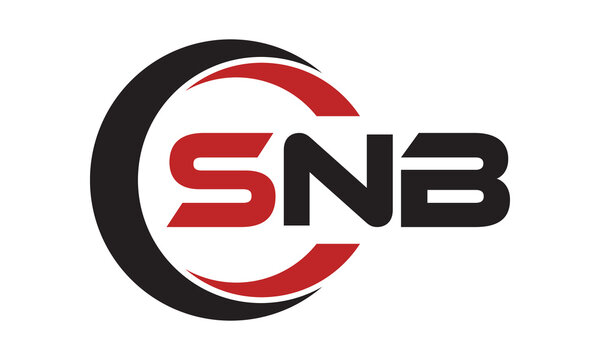 SNB three letter swoosh logo design vector template | monogram logo | abstract logo | wordmark logo | letter mark logo | business logo | brand logo | flat logo | minimalist logo | text | word | symbol