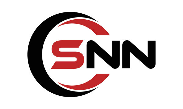 SNN three letter swoosh logo design vector template | monogram logo | abstract logo | wordmark logo | letter mark logo | business logo | brand logo | flat logo | minimalist logo | text | word | symbol