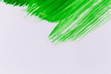 Fototapeta premium acrylic green paint texture background